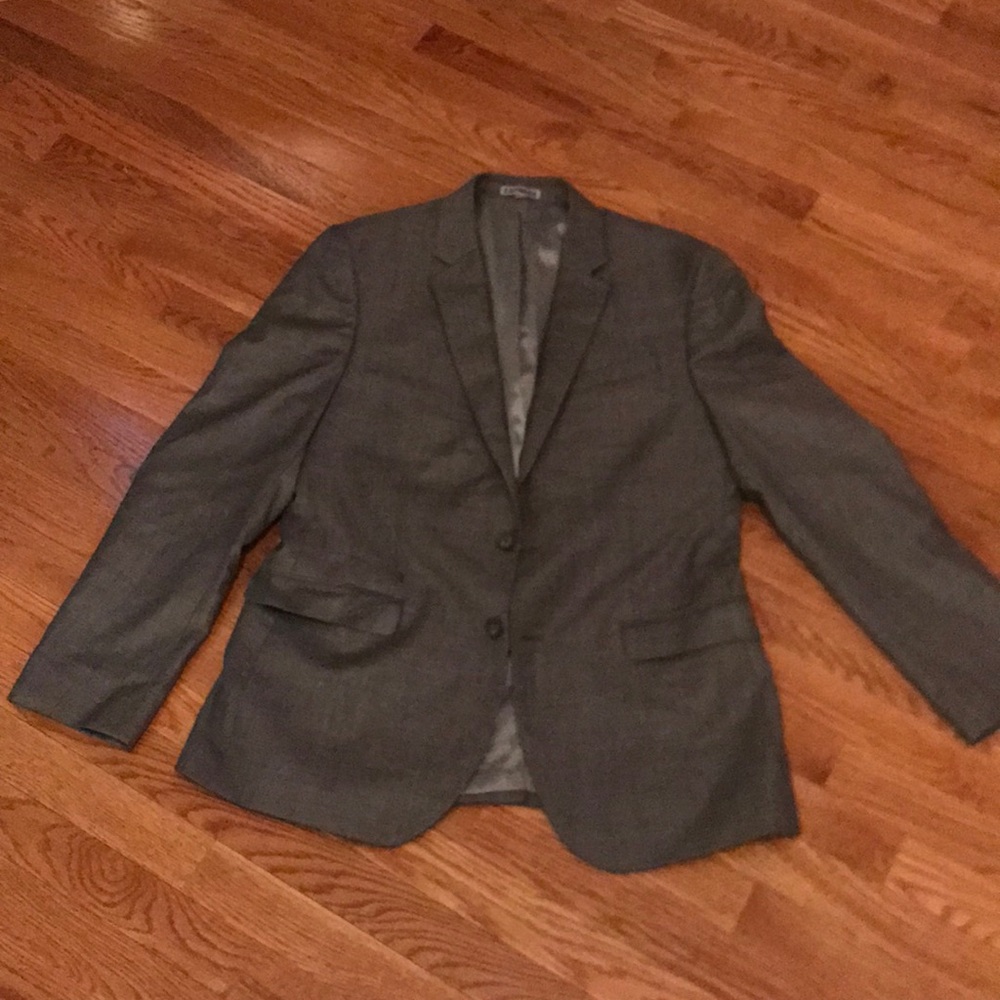 Gray suit coat